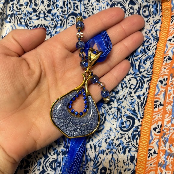 Bohemian Summer Dress with Necklace and Bracelet - Picture 8 of 10